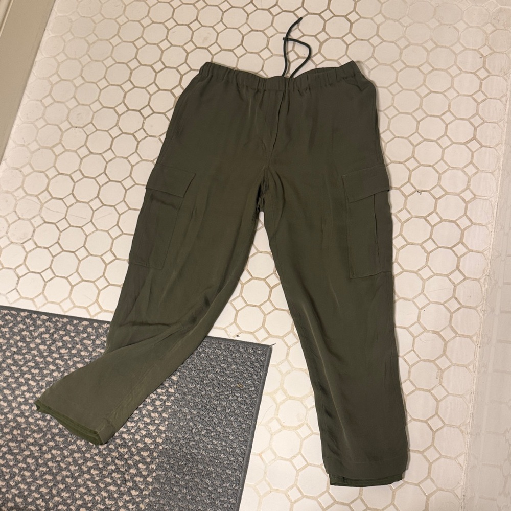 Theory Olive Cargo Pants